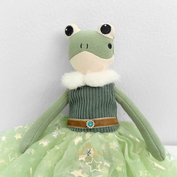 NWT Pretty Girls Princess Ballerina Dolly Plush Toy Handmade Froggy CuteKids Toy - Picture 3 of 3